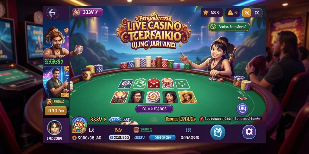 Gameplay seru dengan dealer langsung di 333V.