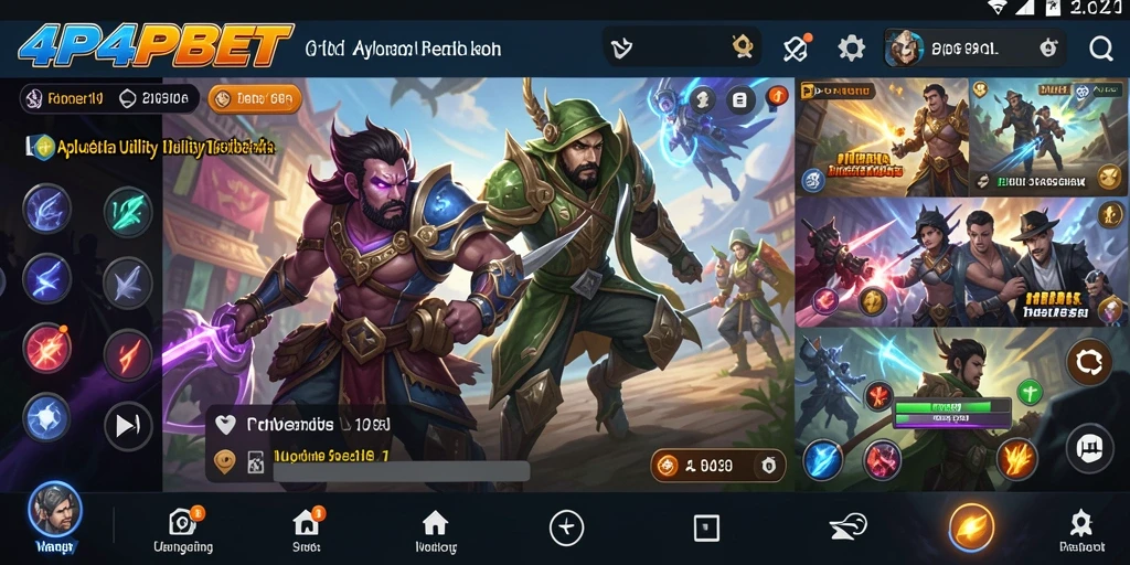 Tampilan antarmuka 4P4PBET yang sederhana dan menarik.