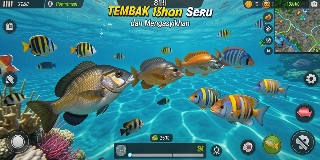Tampilan menarik dari gameplay Tembak Ikan 8II.