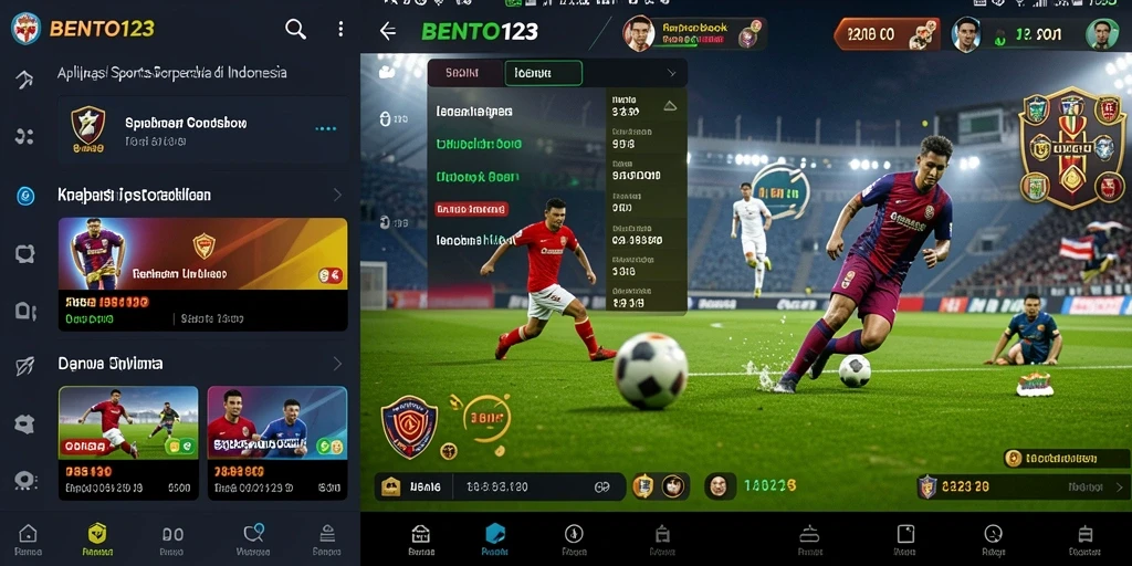 Tampilan menarik dari gameplay aplikasi Sportsbook BENTO123.