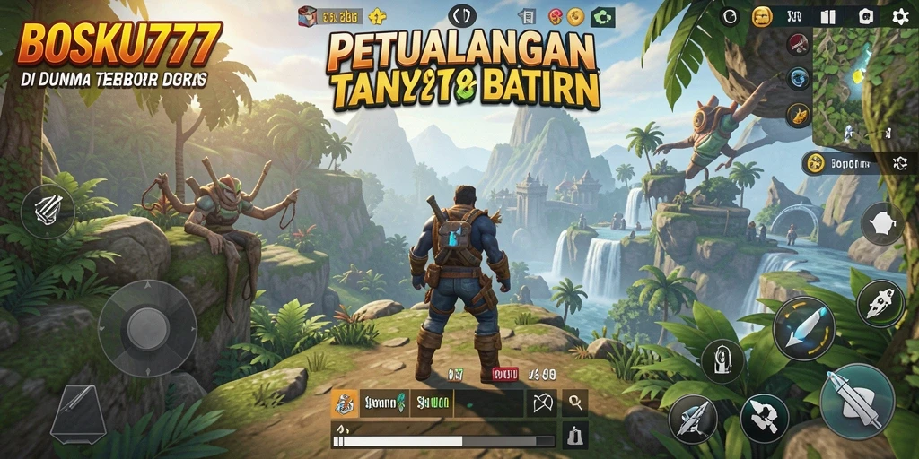 Tangkapan layar gameplay Open World BOSKU777 yang memukau.