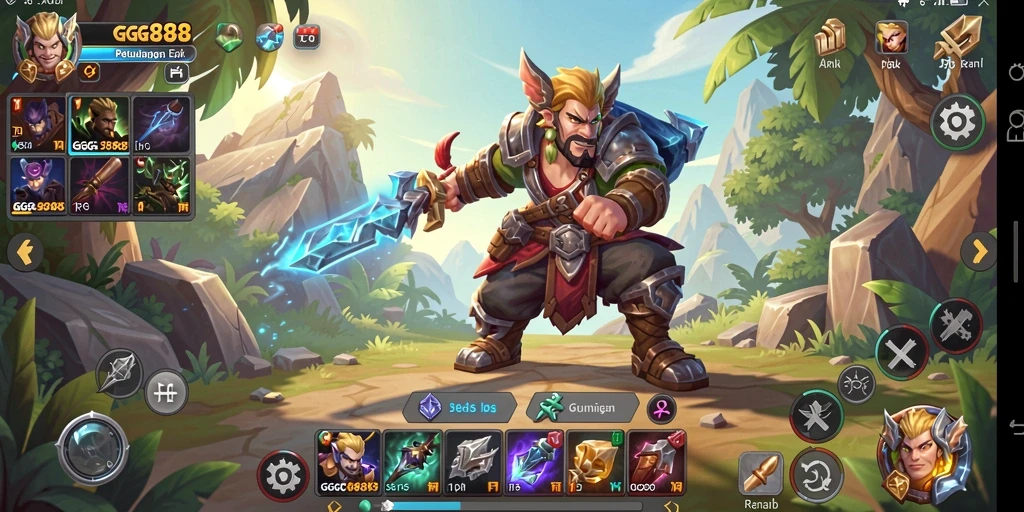 Tampilan gameplay GGG888 yang memukau dan penuh aksi.