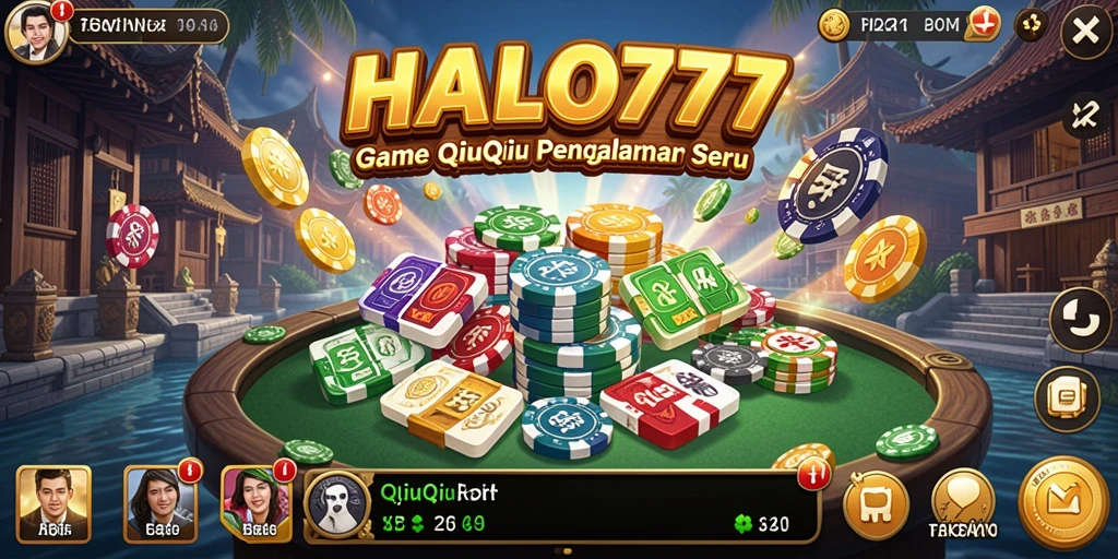 Tampilan gameplay QiuQiu yang mengasyikkan di HALO777.