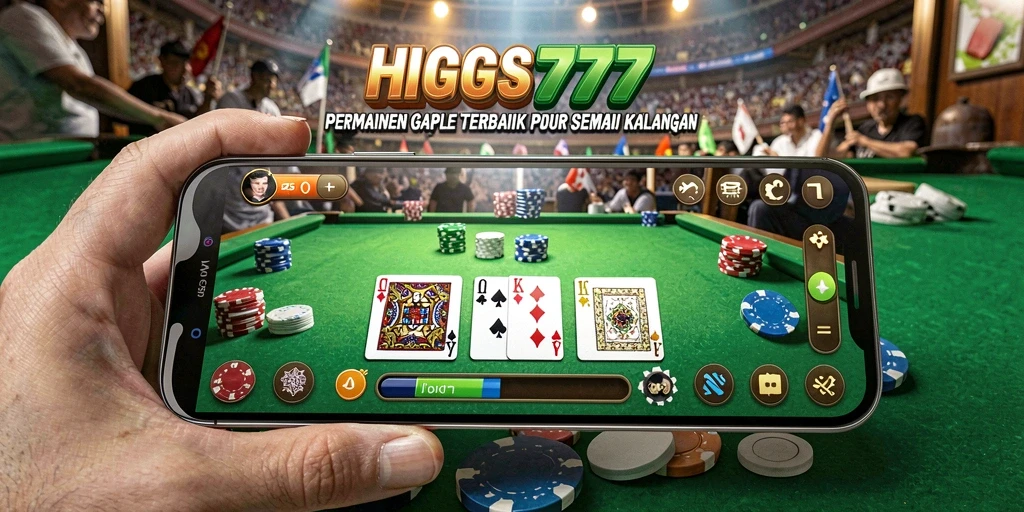 Gambaran permainan Gaple yang seru dan interaktif di HIGGS777.