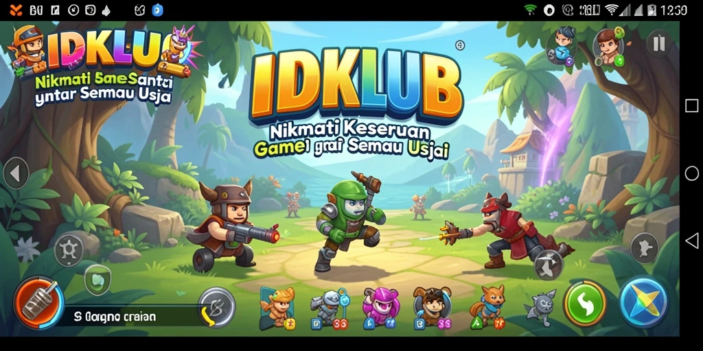 Gameplay IDKLUB yang seru dan menantang penuh warna.