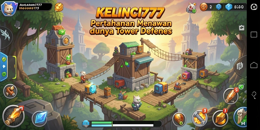Screenshot gameplay KELINCI777 menampilkan aksi pertahanan yang seru.