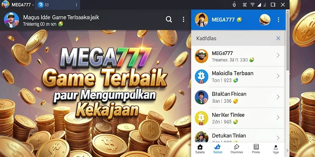 Tampilan gameplay MEGA777 yang menarik dan interaktif.