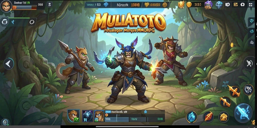 Tampilan gameplay seru dalam dunia MMORPG MULIATOTO.