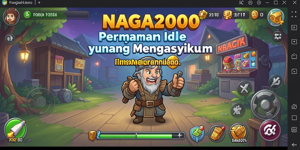 Screenshot gameplay NAGA2000 menampilkan aksi seru dalam permainan Idle.