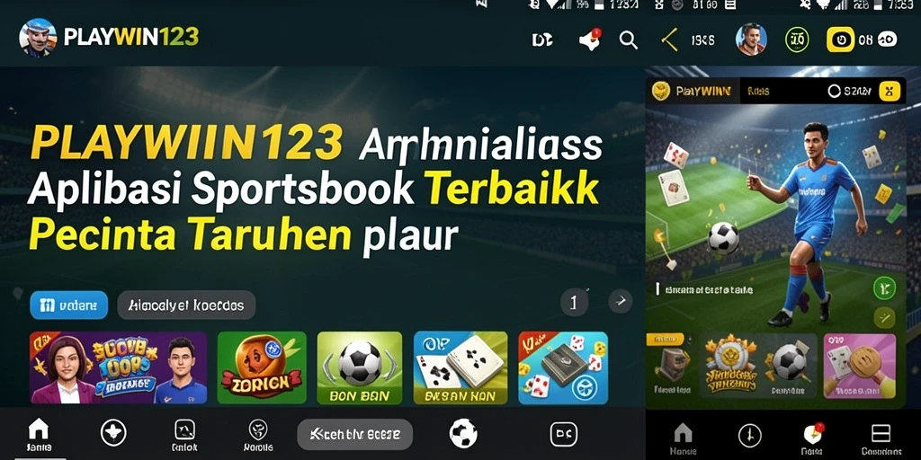 Tampilan menarik dari gameplay Sportsbook aplikasi PLAYWIN123.