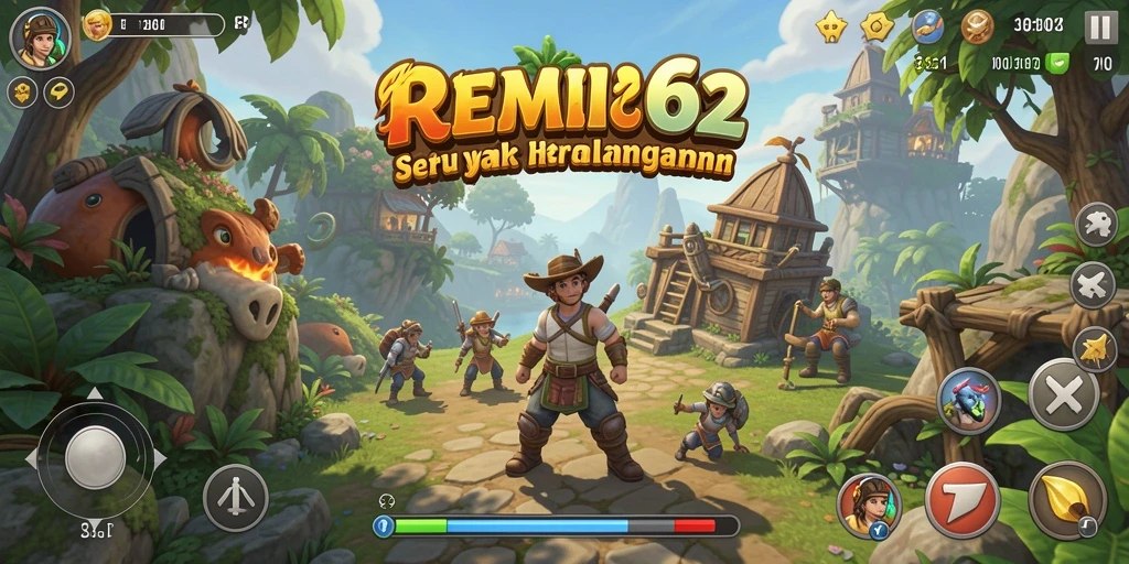 Tampilan gameplay <strong>REMI62</strong> yang menegangkan dan penuh tantangan petualangan.