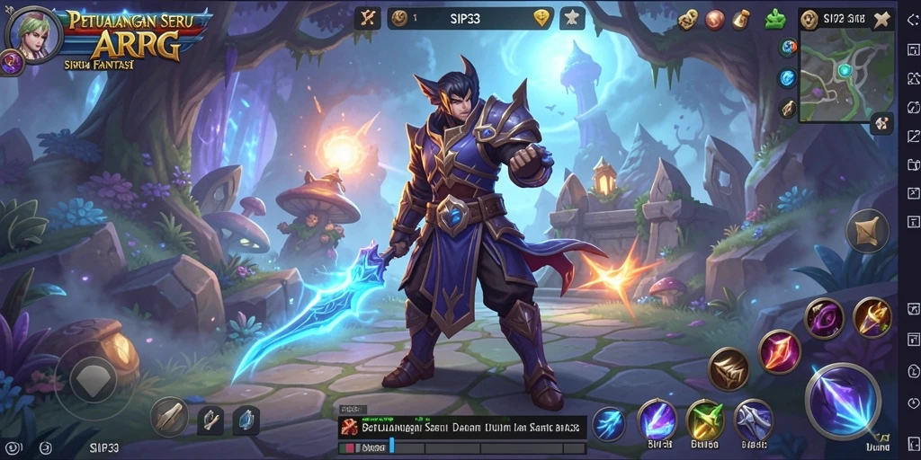 Tangkapan layar gameplay SIP33 menampilkan aksi pertarungan yang intens.