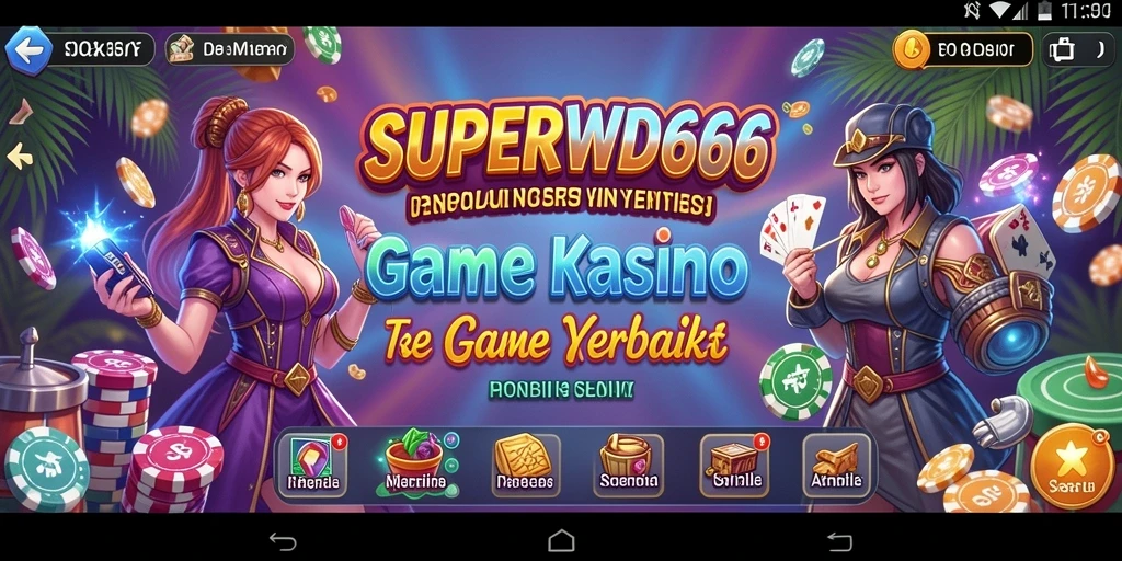 Tampilan gameplay seru di SUPERWD666 dengan grafik kasino yang menawan.