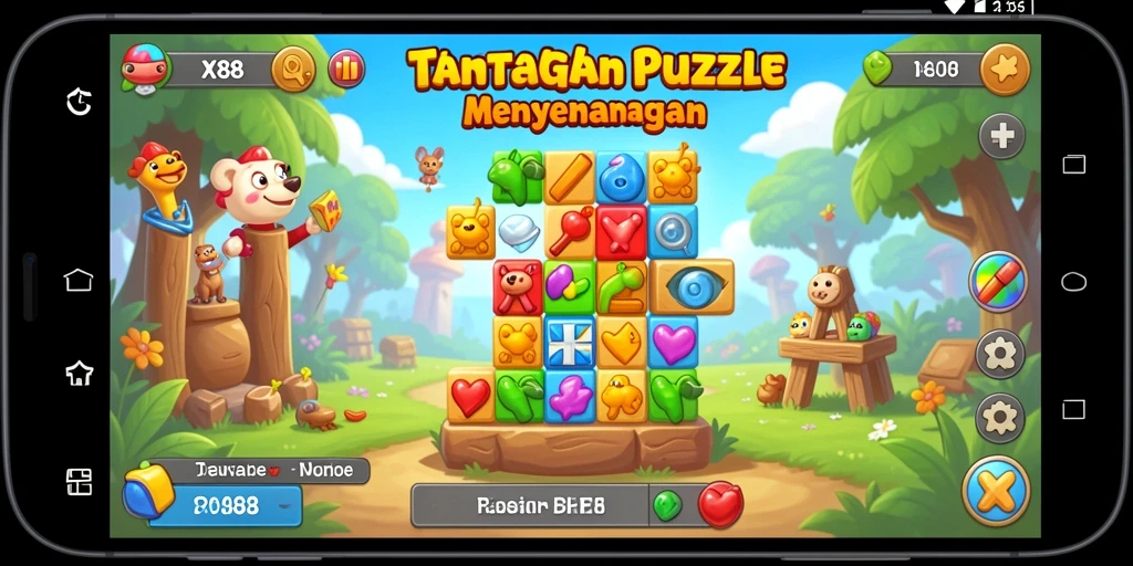 Tampilan gameplay X88 yang menantang dan menarik di kategori Puzzle.